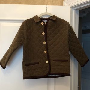 Unisex Olive green corduroy jacket